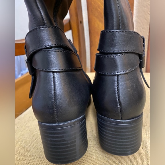 Naturalizer black leather calf high riding boots size 7 EUC - Picture 5 of 9